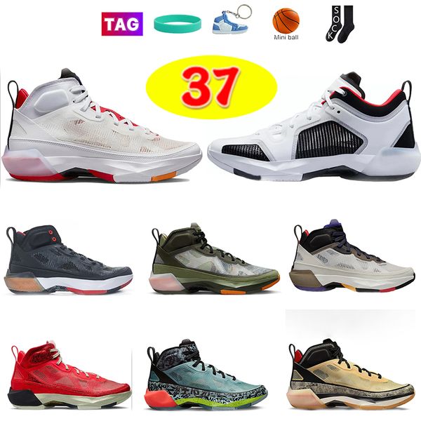 

jumpman 37 basketball shoes designer mens 37s high og raptors low siren red island green undefeated light bone dark concord pale ocean cube