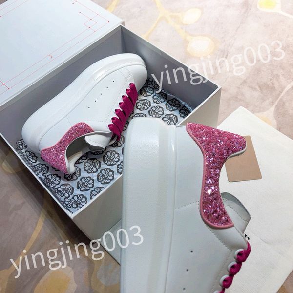 

2023 new designer sneaker casual shoes calfskin leather white letter overlays platform all-match fashion luxury low sneakers hl210210, Black