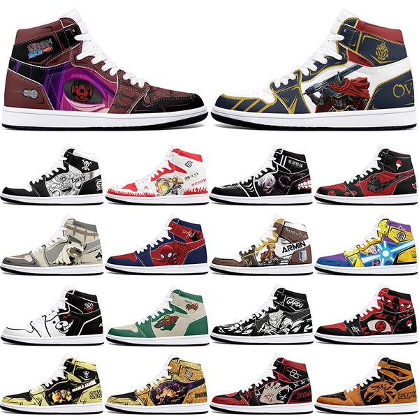 

New diy classics customized shoes sports basketball shoes 1s men women antiskid anime Versatile fashion customized figure sneakers 408051