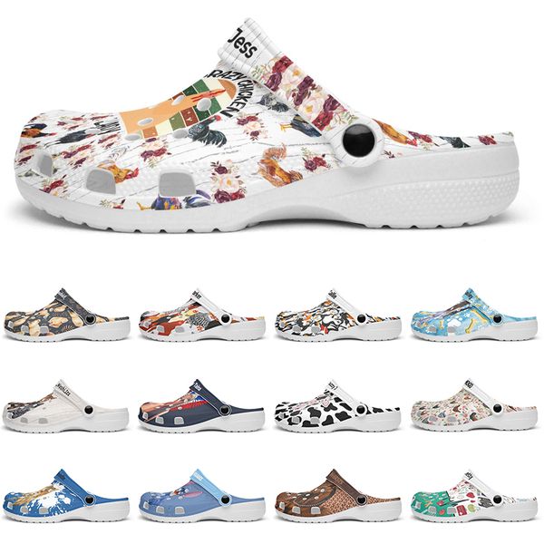 

Customized beautiful and comfortable fashionable glossy Diy shoes for men and women's indoor slippers 37-92586