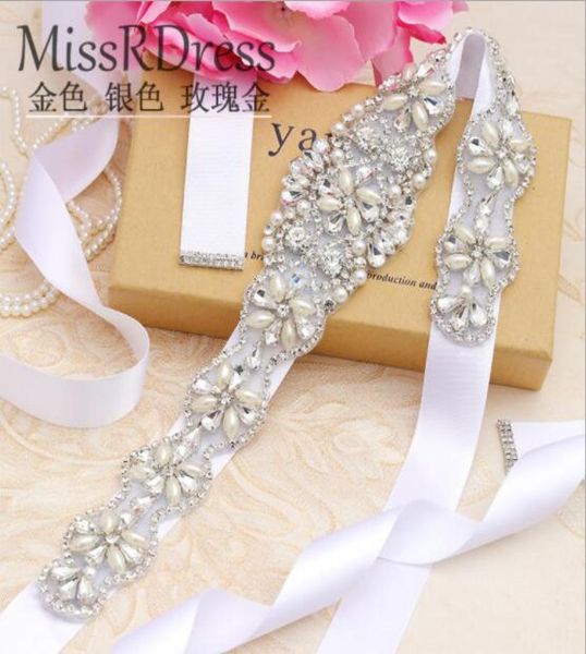 

europeunited states new rhinestone wedding gown sash wedding girdle bride belt handstitched crystal diamond bridal sash accessor1697216, White