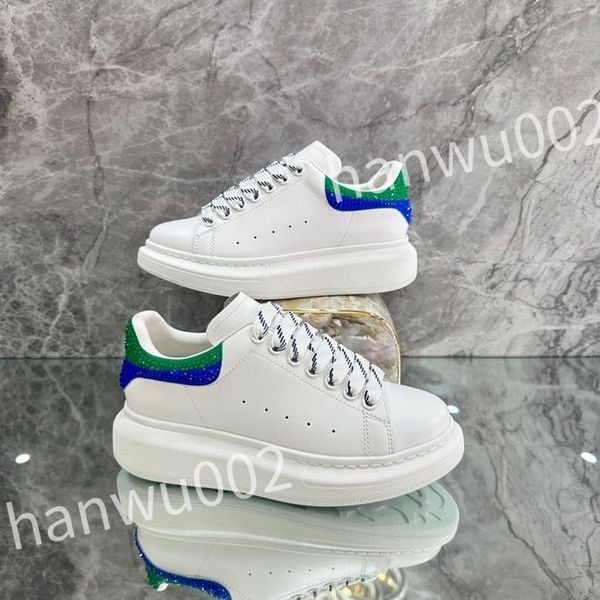 

new excellent designer sneakers men women casual shoes trainers luxury calfskin sneaker fashion platform solid heighten shoe, Black