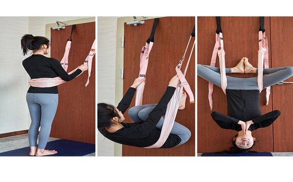 

aerial yoga rope indoor yoga dance pilates low waist trainer full body stretching assisting trainer1885395, Black;gray