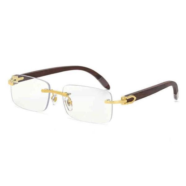 

2023 designer glasses model rimless frame male reading eyeglasses men rhinestone women spectacles for prescription lens diamond gold eyewear, White;black