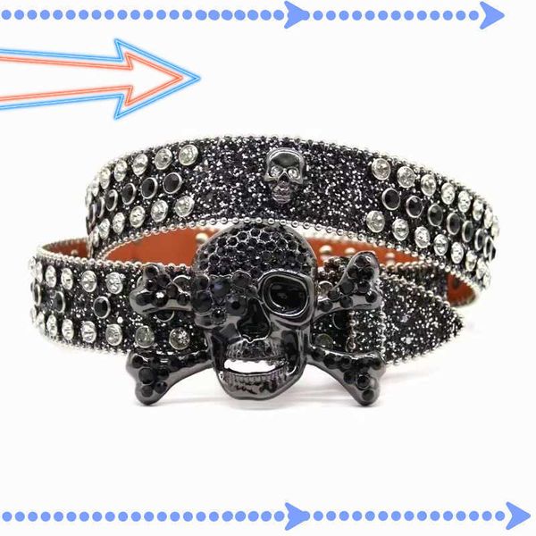 

Designer Bb Simon Belts for Men Women Shiny diamond belt Black on Black Blue white multicolour with bling rhinestones as gift122111W21122222