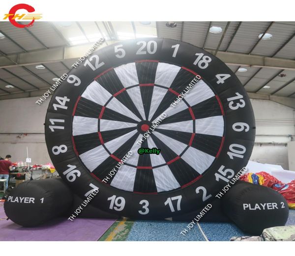 

outdoor activities portable inflatable soccer football dart board sport game with sticky balls4867143