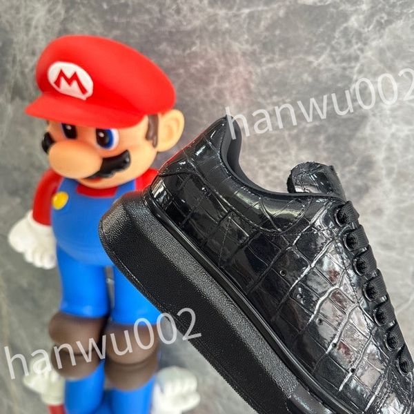 

luxury ceiling retro designer high casual shoes men classic sneakers leather comfort outdoor trainers, Black