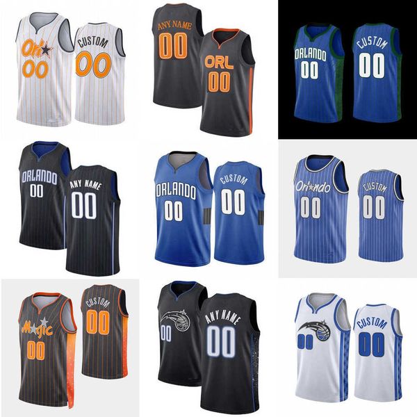 

men women youth orlando''magic''custom 50 cole anthony 4 jalen suggs 5 paolo banchero 1 jonathan isaac 22 franz wagner b, Black;red