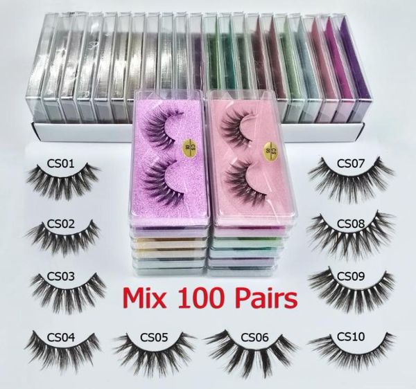 

eyelashes whole 203050100 pcs mink eyelashes whole lashes in bulk mink lashes natural false bulk makeup6561426