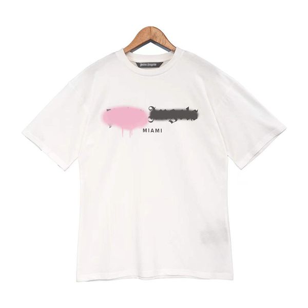 

mens t-shirts womens luxurys clothing alphabet colorful splash ink graffiti alphabet slogan print fog high street with the same casual all-m, White;black