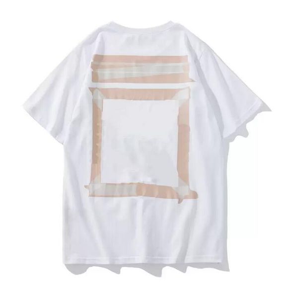

summer t shirt mens womens designersoff t-shirts loose tees man casual luxurys clothing streetwear, White;black