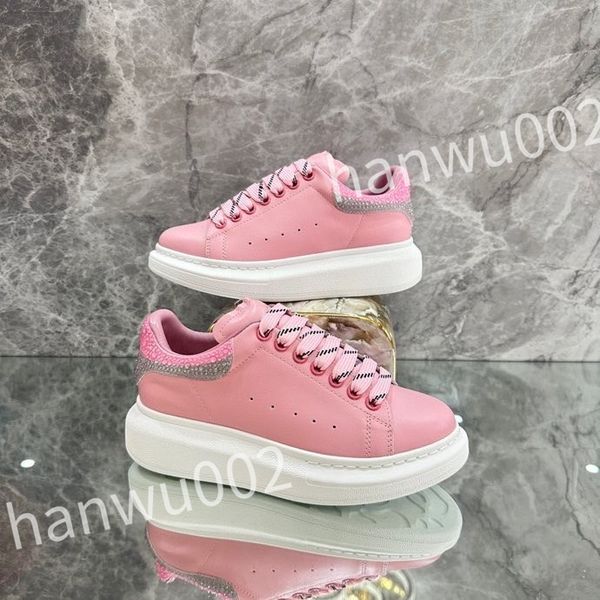 

new men's casual shoes genuine leather thick shoes for women male sneakers men sneaker, Black