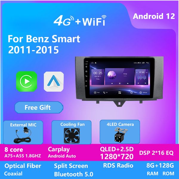 

10 inch touch screen car radio video android built in wifi multimedia for benz smart 2011-2015 with gps navigation