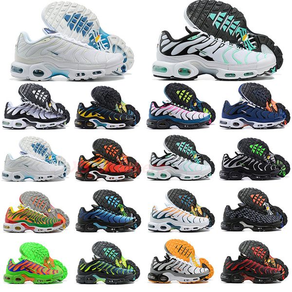 

2023 new running shoes sneakers sneaker trainer laser blue triple black white volt glow outdoor sports tn plus for men women mens oreo women