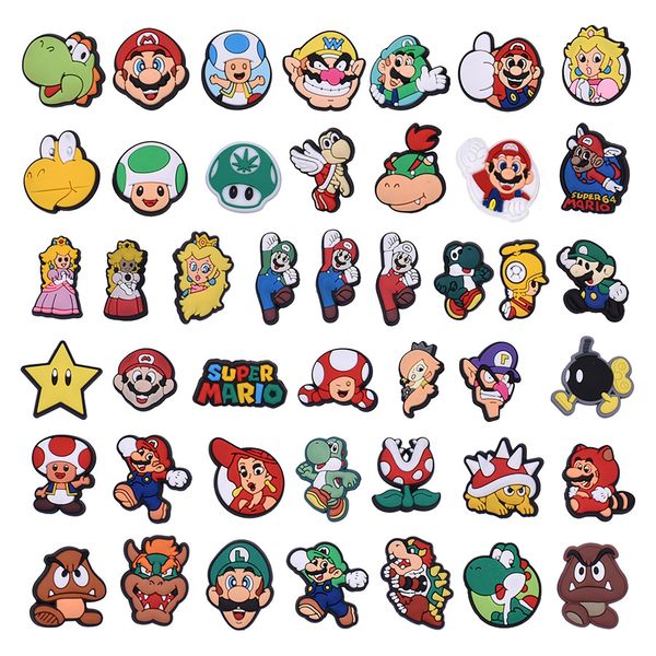 

anime charms wholesale childhood memories vintage game characteres funny gift cartoon charms shoe accessories pvc decoration buckle soft rub, Blue