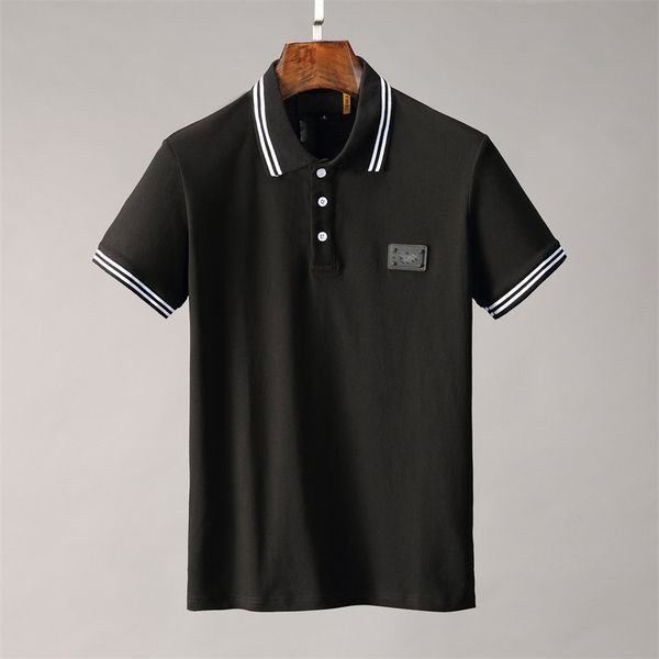 

men's polo shirt trend designer men's casual business polo shirt long sleeve t-shirt monogram solid color t-shirt sweatshirt sweat, White;black