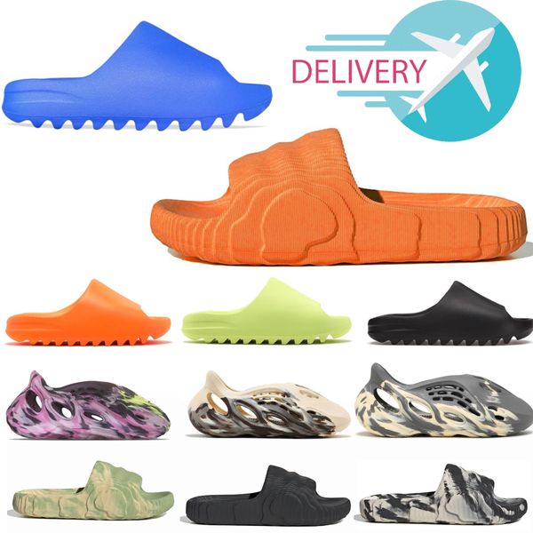 

designer slide sandals sliders men woman sandal black white resin pure ochre bone slippers foam mens womens slide slipper eva runr rnrazure