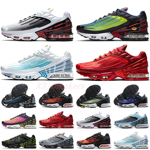 

2023 tn plus 3 tuned men sports shoes laser blue white aquamarine tns requin obsidian hyper violet deep parachute ghost green triple black t