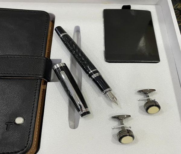 

luxury designer cuff links for men cufflink pen set with exquisite package gift9983470, Silver
