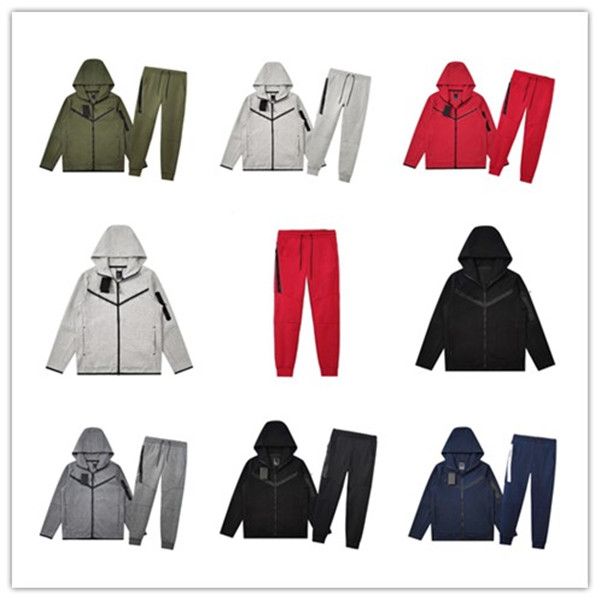 

50%off designer tracksuit for men tech fleece pant suit two piece set thick sports pants jogger trousers bottoms techfleece -2xl, Gray