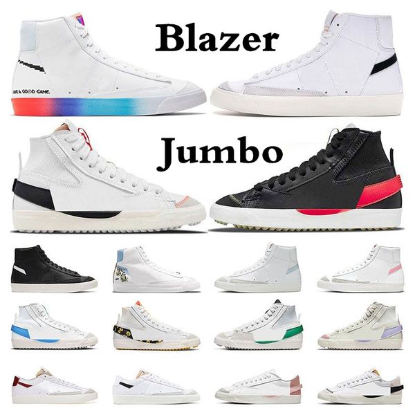 

2023 blazer mid 77 vintage shoes white black running shoes for men women blazers jumbo platform mens trainers designer sneakers size 36-45