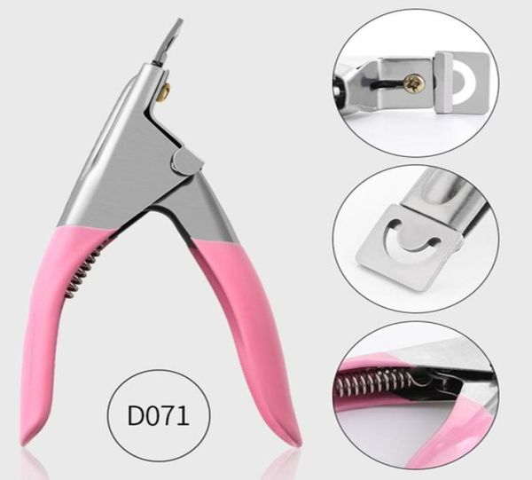 

stainless steel u nail art clipper uv acrylic false nails edge cutter tips manicure tool7126468