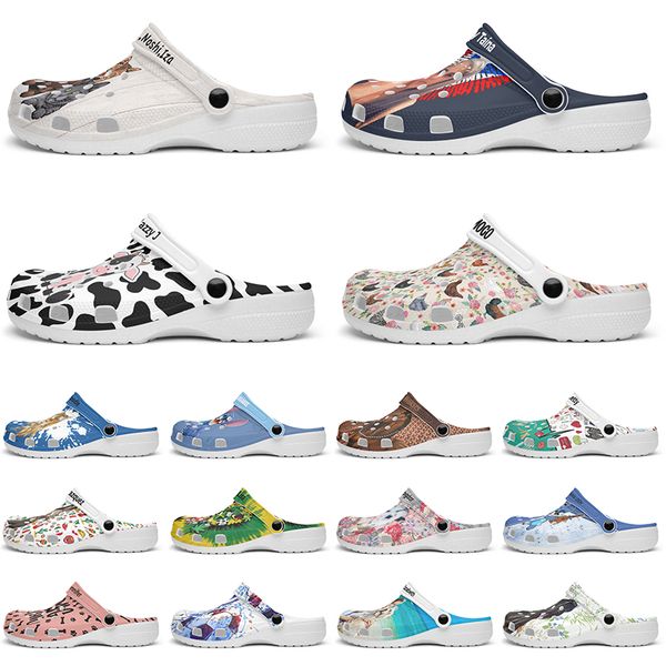 

Customized beautiful and comfortable fashionable clean Diy shoes for men and women's indoor slippers 38-98564