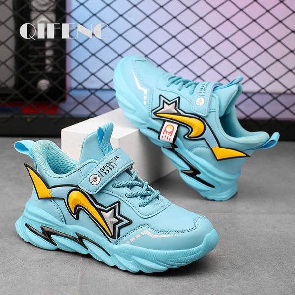 

athletic outdoor 2022 new children casual shoes boys light sneakers big kid summer size 5 8  12 spring autumn cartoon mesh sport footwear w, Black