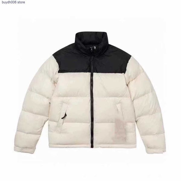 

awv9 men's down jacket and women's coat fashion brand north's euro american version 1996 short coat hip hop street clothes ne, Black