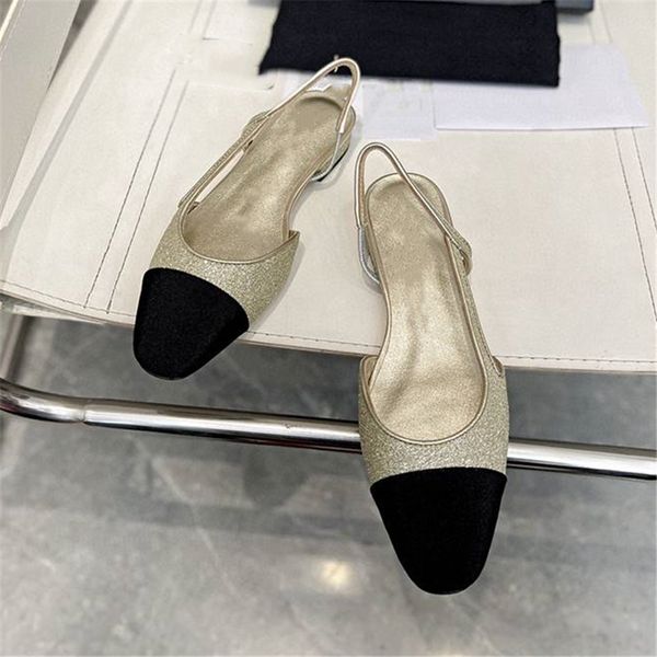 

dress shoes 2023 fashion women leather channel high heel letter logo party wedding tourism holiday casual flat shoes 07-018, Black