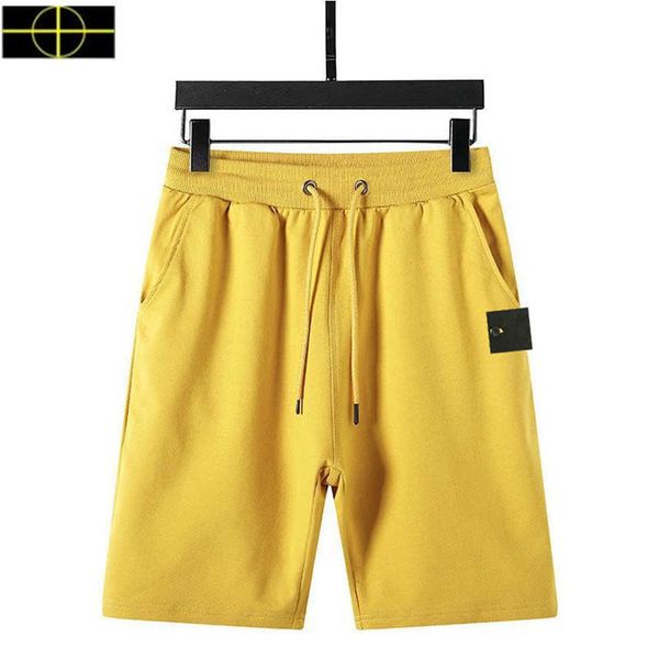 

plus size summer stone cotton island shorts men's five-point women's sports casual pants loose beach big, White;black