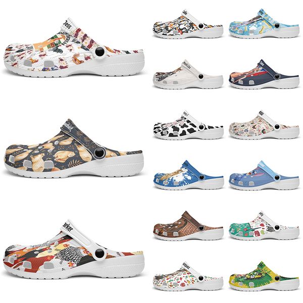 

Customized beautiful and comfortable fashionable glossy Diy shoes for men and women's indoor slippers 39-101892
