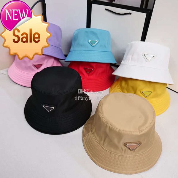 

81cket Hat Mens Cap Womens Designer Trucker Hats Mens Triangle Badge Beanie Wide Brim Hats Casquettes Unisex Outdoor Casual Fashion Caps Beachbcq, Brown