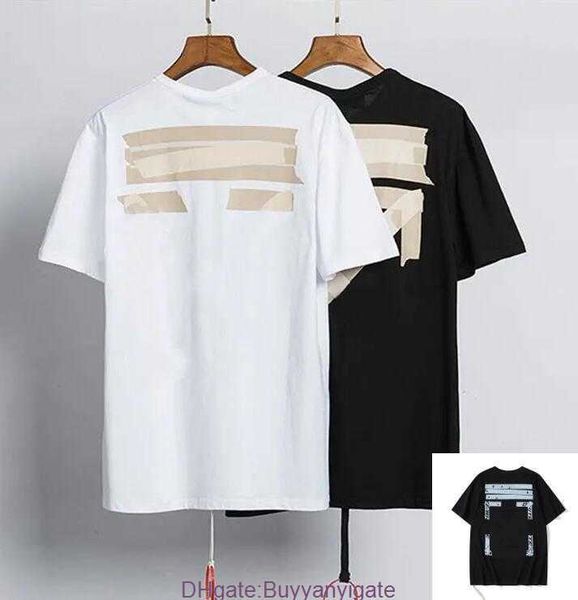 

summer fashion brand offs mens t shirts ow religious oil painting direct spray arrow tshirts hip hop short sleeve loose men tees women larg, White;black