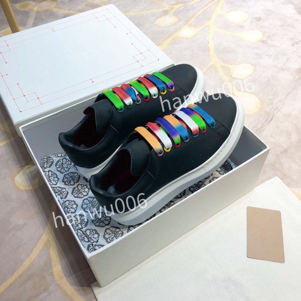 

2023new men women designer casual shoes real leather classic plaid trainers stripes shoe fashion trainer for man woman color sneakers, Black
