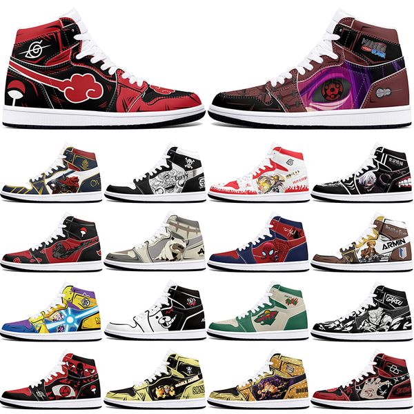 

New diy classics customized shoes sports basketball shoes 1s men women antiskid anime Versatile fashion customized figure sneakers 369818