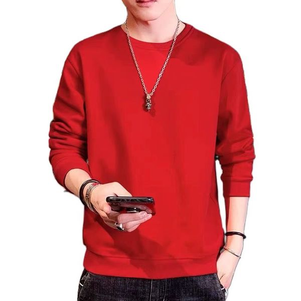 

dream hoodie mens sweatshirts mens autumn and winter loose round neck sweater trend youth long sleeve versatile top, Black