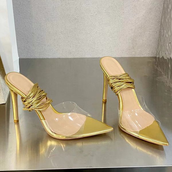 

fashion high heel sandals luxury designer wedding shoes .5cm women ankle strap pointed open toe pvc transparent film jelly factory shoe gi, Black