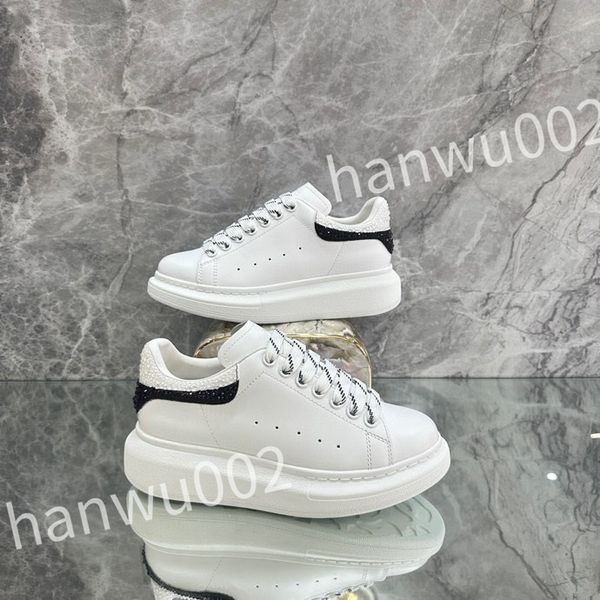 

new men's casual shoes genuine leather thick shoes for women male sneakers men sneaker, Black