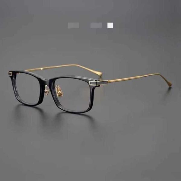 

fashion japan 999.9 high-end glasses frame male myopia chen daoming ye jingyan same pure titanium big face transparent, White;black
