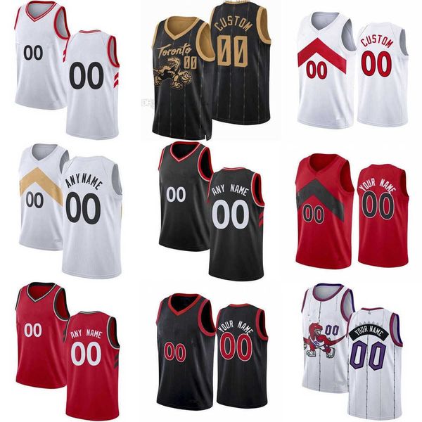 

75th custom jersey men women toronto''raptors''youth 23 fred vanvleet 4 scottie barnes 33 gary trent jr. pascal 43 siaka, Black;red
