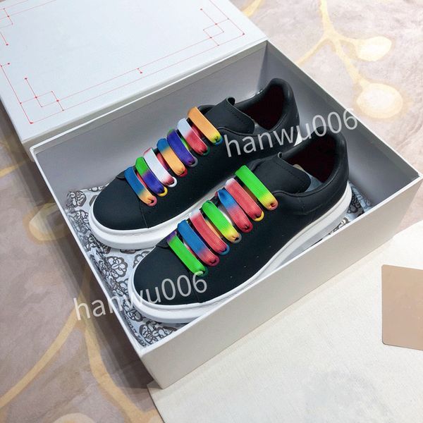 

2023new men women designer casual shoes real leather classic plaid trainers stripes shoe fashion trainer for man woman color sneakers, Black