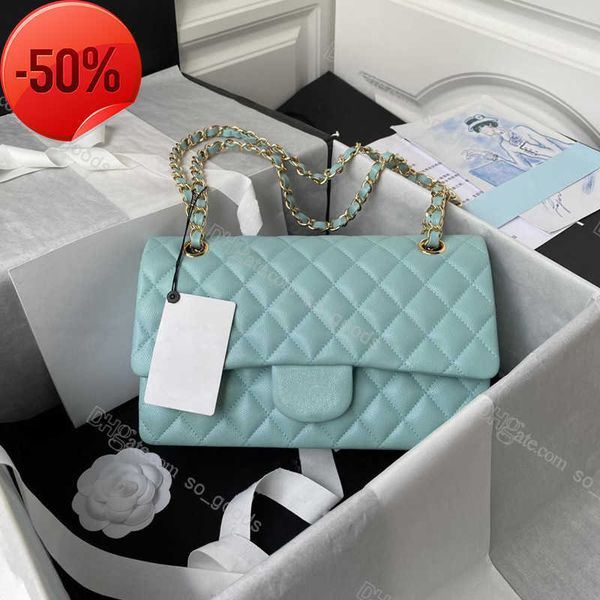 

evening bags shoulder designer classic flap chain bag women caviar grain cowhide leather fashion handbag cross bodyfe