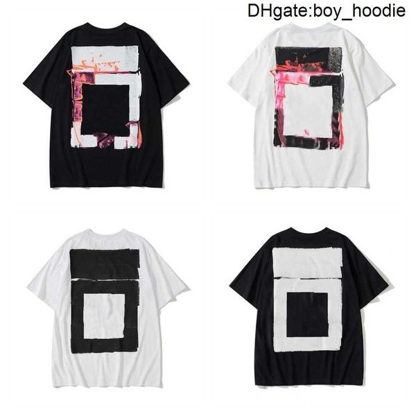 

2022 summer off brands men's women designers t shirts loose tees tshirt luxury clothing street white black short fashion sleeve o-neck