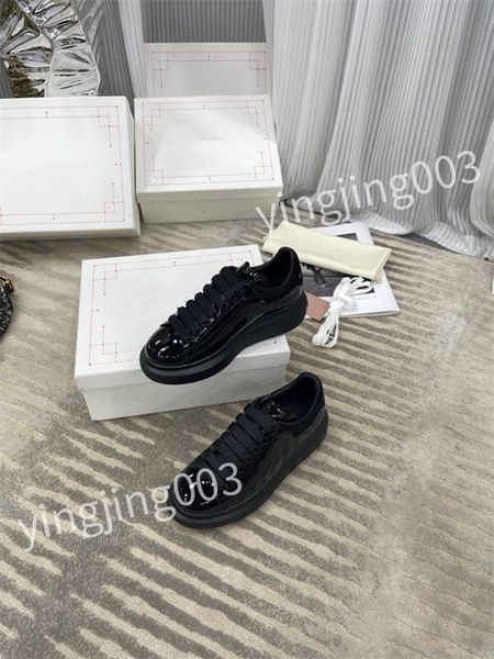 

new r woman shoe leather lace up men fashion sneakers white black mens womens luxury casual shoes chaussures espadrilles hl210706
