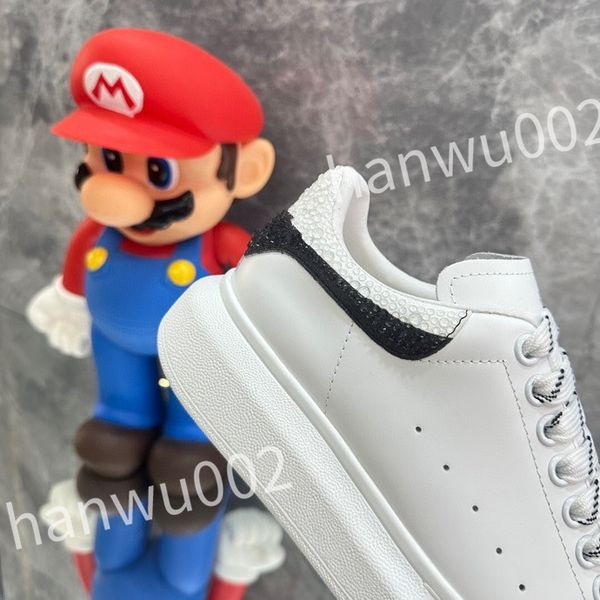 

new men's casual shoes genuine leather thick shoes for women male sneakers men sneaker, Black