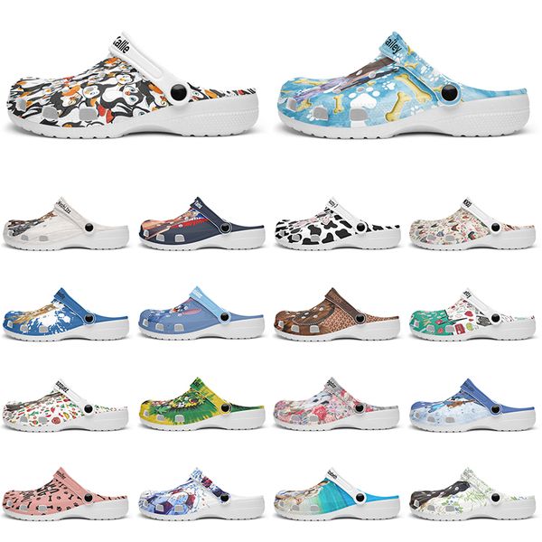 

Customized beautiful and comfortable fashionable glossy Diy shoes for men and women's indoor slippers 39-95394