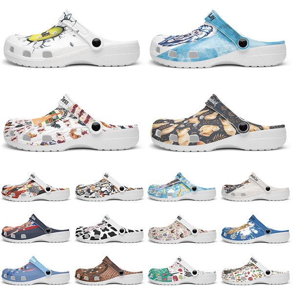 

Customized beautiful and comfortable fashionable clean Diy shoes for men and women's indoor slippers 37-99832