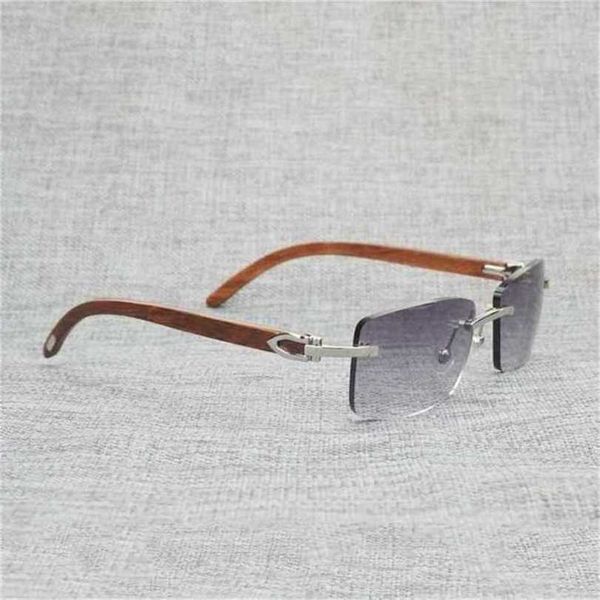 

women's luxury designer natural black white buffalo horn men rimless square wooden clear frame vintage for club outdoor shades, White;black
