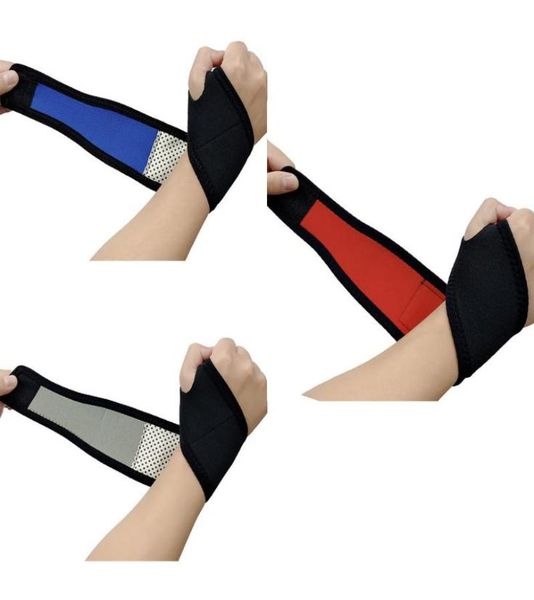 

fever wristband sports compression wristband table tennis bicycle mouse wrist wraps drop4791421, Black;red